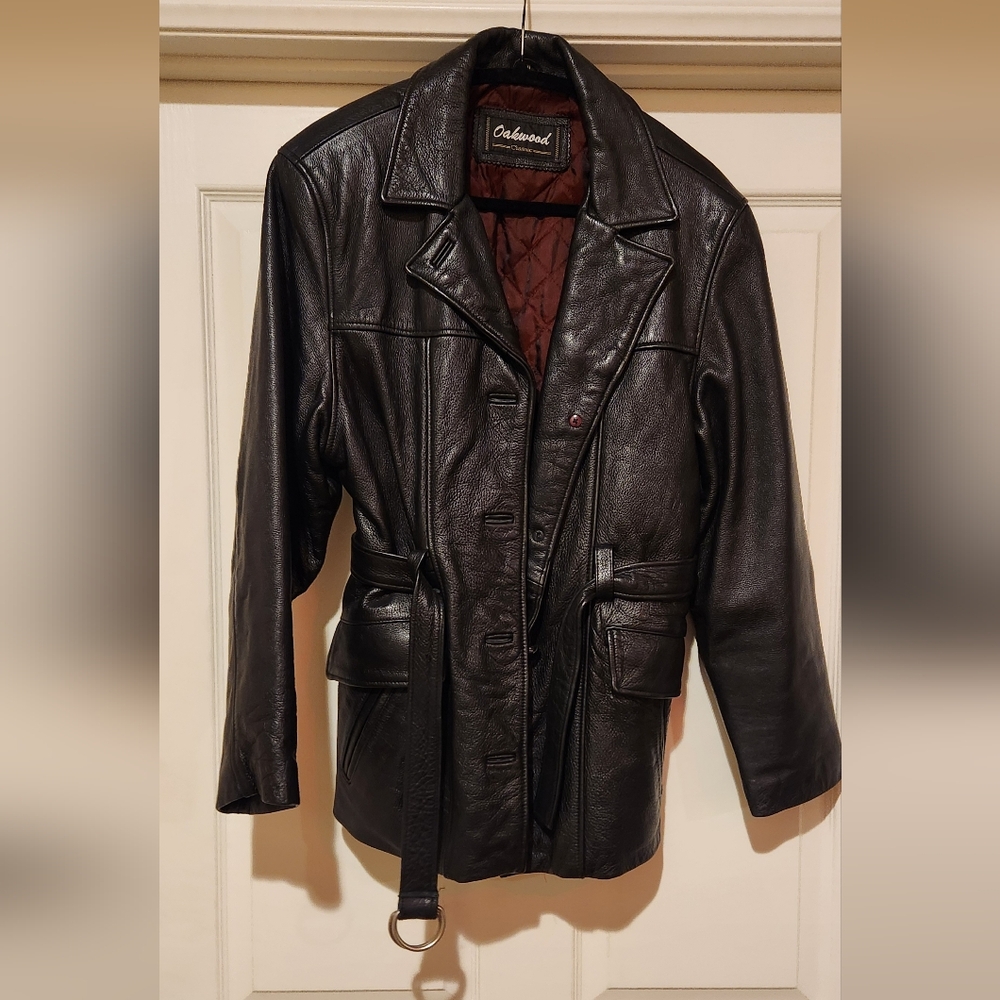 Oakwood Women's Black Leather Jacket